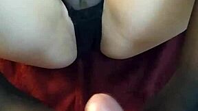 I try my first footjob in stockings for a cumshot