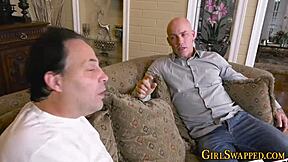 watch these stepdaughters in a hardcore fourway group with big cocks?