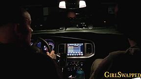 watch these stepdaughters in a hardcore fourway group with big cocks?