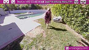 vr bangers sexy brunette cougar fucks young gardener outdoors 😏