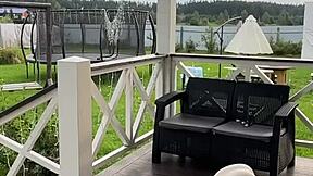 Skinny Teen Stretches in Sexy Morning Workout