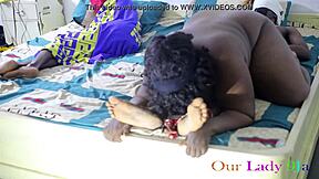 bbw pornstar giving blowjob to african bbc gangster then riding and cumshot