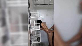 We started in the bathroom and ended in bed with hardcore fucking 😏