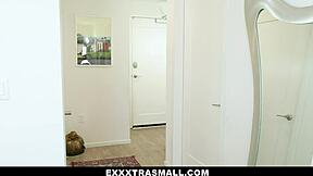 Boning petite 18+ braceface Khloe Kapri in wild action