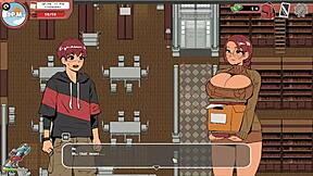 HD videos of a nerdy girl getting a public handjob in the library