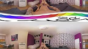 Teen Masseuse Gives Erotic Nuru Massage, Riding in VR360