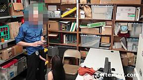 Shoplifting Teen Offered Cock For Freedom