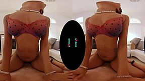 Vrhush Cali Caliente begs you to cum inside her trimmed pussy in POV reality