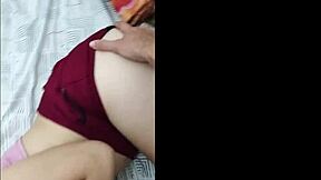 i put my cock in the prostitute's mouth for her to suck on the bed ft white moon vip