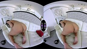 Watch this brunette masturbate in POV VR!