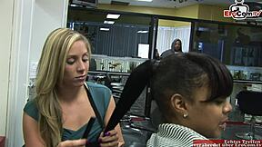 Wow, This Skinny Blonde With Small Tits Craves The Big Black Cock!