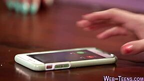 Finger Banged Blonde Teen 18+Ager in Group Action