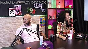 melissa leal in sheer red lingerie during pandemic