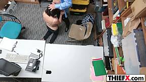 punish that teen thief with your big cock in the garage