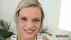 i watch this elegant teen suck my dick in pov then penetrate her tight pussy