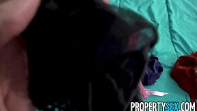 Tiny 18+ Babe Busts Roommate's Cock in Dorm Fuck!