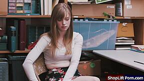 Teen thief gets fucked hard!