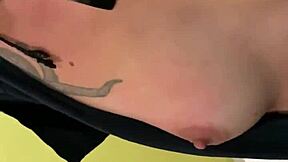 Petite white girl gets tit slapped hard.