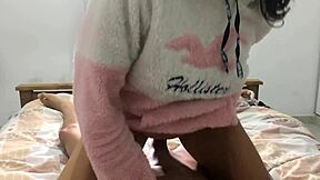 my girlfriend's sister rides me raw, no condom