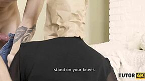 Tutor gets bent over and nailed doggystyle by her student 😏