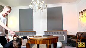 prankster hides tutor's glasses and fucks mature woman nicely