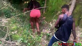 I saw this teen 18+ ebony pornstar get fucked by bbw patricia 9ja on the roadside with people watching.