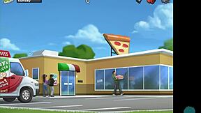 Hot brunette teen 18+ blows cock in Summertime Saga 36