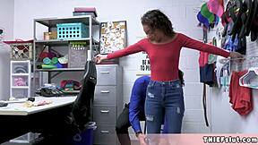 she's so cute, always smiling, but this ebony sextoy is a sneaky thief