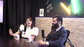 Lady Snow In Sheer Red Lingerie Glamour!