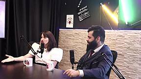 Lady Snow In Sheer Red Lingerie Glamour!