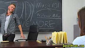 A High School Teenager's Exciting Adventure in College Uniform