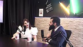 Lady Snow In Sheer Red Lingerie Glamour!