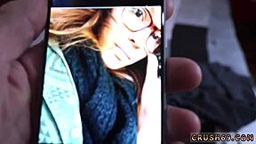 hot teen 18+ creaming while masturbating with jewel plug in sneaky pov.