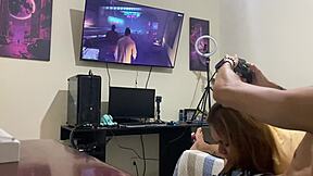 You Suck Him While He Plays Video Games?