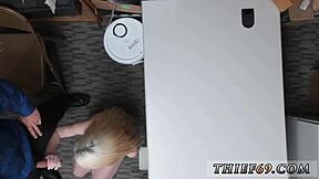 police officers seduce and attempt to catch a thief in this teen scene