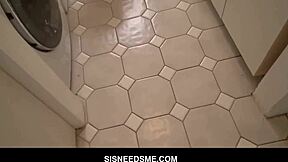 horny petite 18+ stepsis izzy lush fucks her stepbrother hard in the kitchen pov