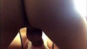 that exotic ebony teen is deepthroating and getting facefucked so sloppy