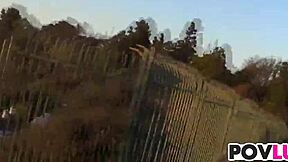 Teen Emily Austin Gets Drilled Hiking