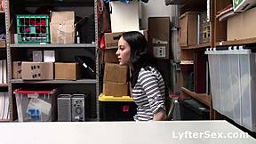 Teen feels exposed after stealing, gets fucked passionately in various positions.