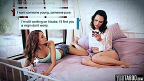 Does the sugar babe fuck her virgin sister's pussy?