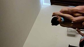 Mask wearing chinese petite gets creampied in hidden hotel fuck