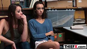 foxy gal thief gets pounded hard in garage