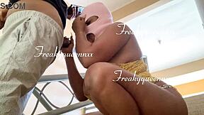 I caught my tenant masturbating outdoors, so I made him fuck me in doggystyle.