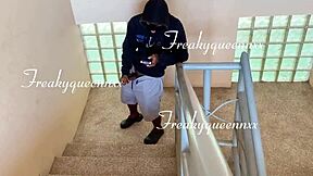 I caught my tenant masturbating outdoors, so I made him fuck me in doggystyle.