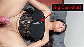 My stepbrother UNLOADED huge CUMSHOT on me