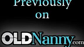 Huge cock fills MILF's pussy completely.