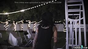 brides stepsister sabotages wedding with rough threesome!