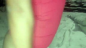 Latina sister-in-law in transparent lingerie gets anal sex with dildo and oral.