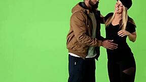 Blonde Teen Tugs And Rides Big Black Cock