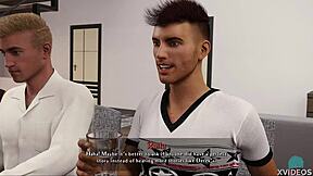 哇，瞧吉尔在性感比基尼里炫耀她那惊人翘臀，学院角色扮演！